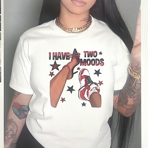 Trendy Mood Crew Neck T-Shirt. - Picture 1 of 4